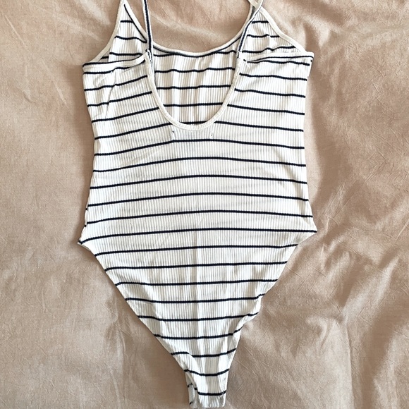 Forever 21 Stripped Bodysuit - Picture 2 of 3